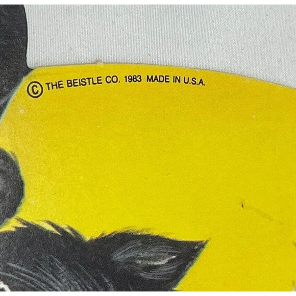 NOS Vintage 1983 BEISTLE Halloween 2 Sided Witch On Broom Cutout Decoration 16" - Picture 3 of 16